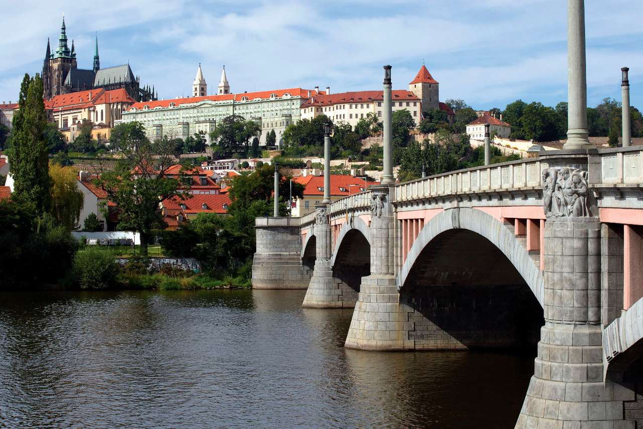 Schloss in Hradčany in Prag (Tschechische Republik) Online-Puzzle