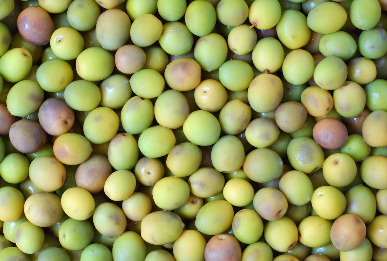 Gröna oliver pussel från foto