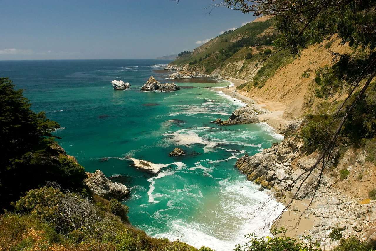 Big Sur in Californië (VS) online puzzel