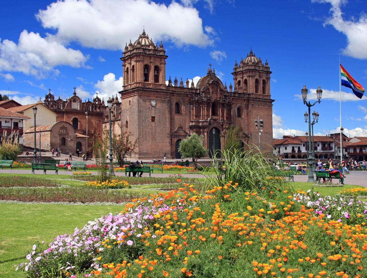 Katedralen i Cusco (Peru) pussel online från foto
