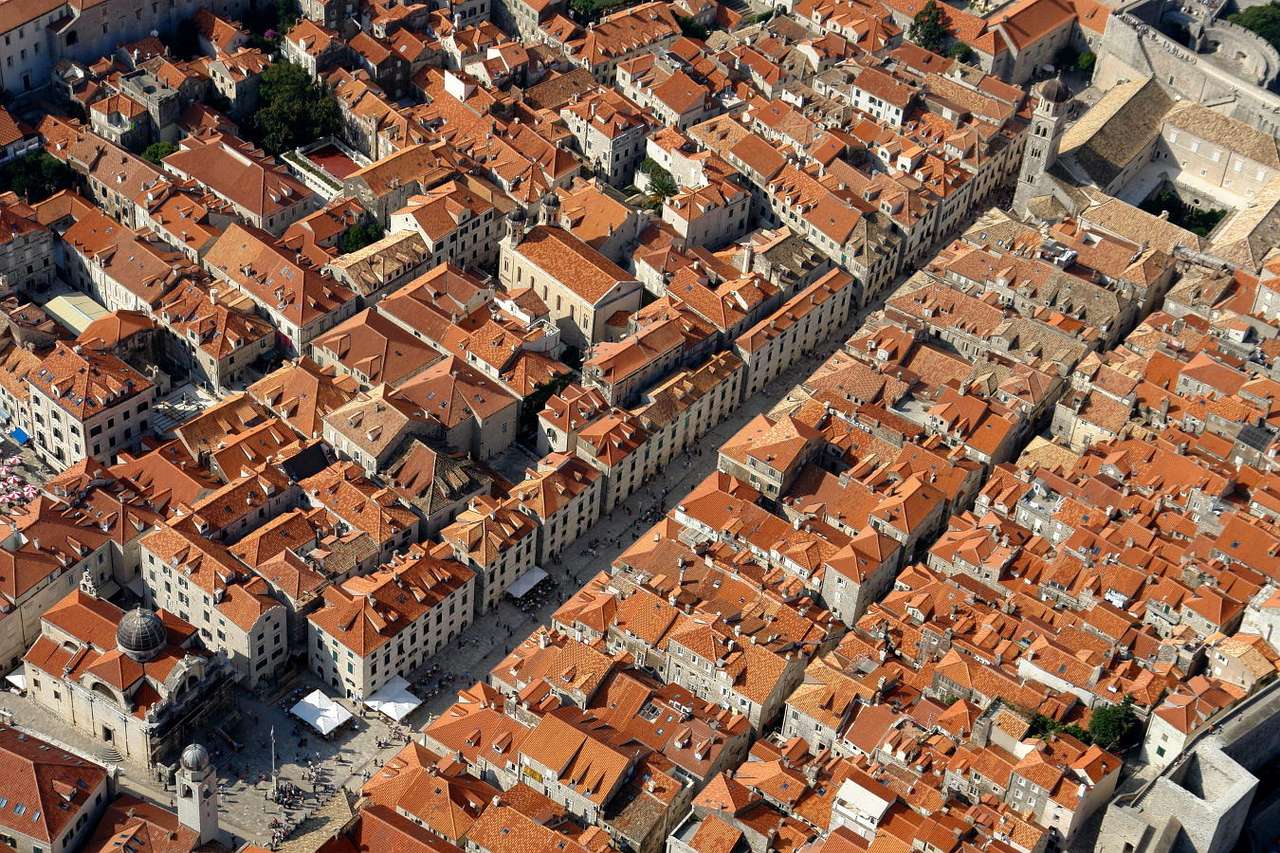 Panorama van Dubrovnik (Kroatië) puzzel online van foto