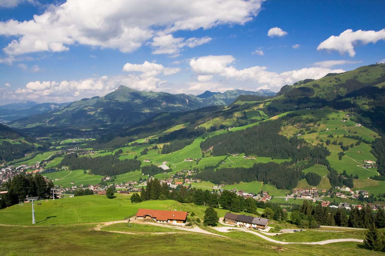 Θέα στο Τιρόλο (Αυστρία) παζλ online από φωτογραφία