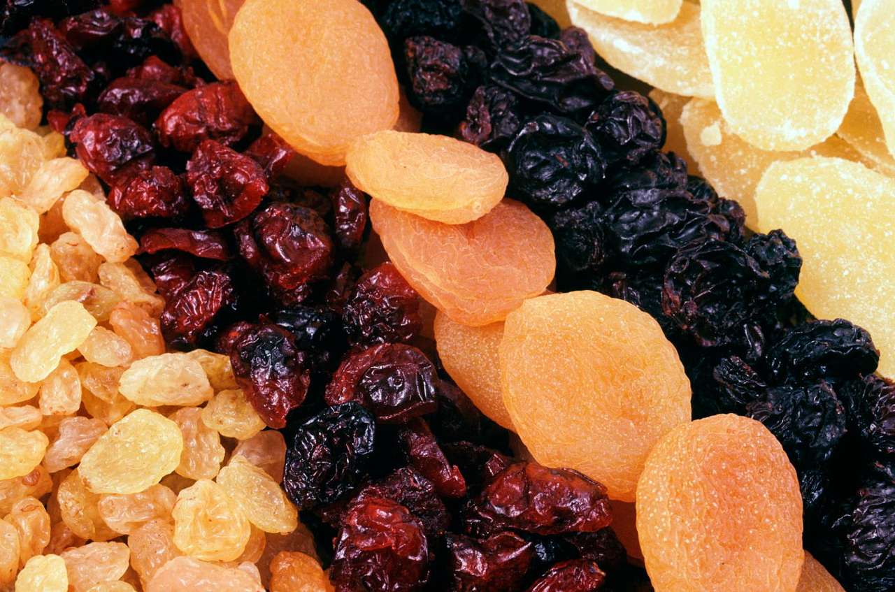 Dried fruits puzzle online from photo