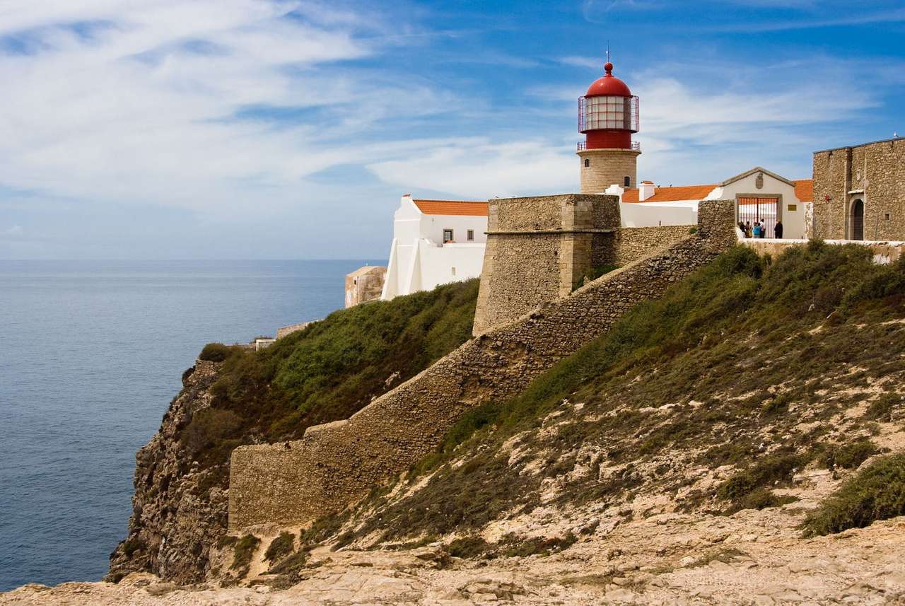 Lighthouse in Cape Algarve (Portugal) puzzle online from photo