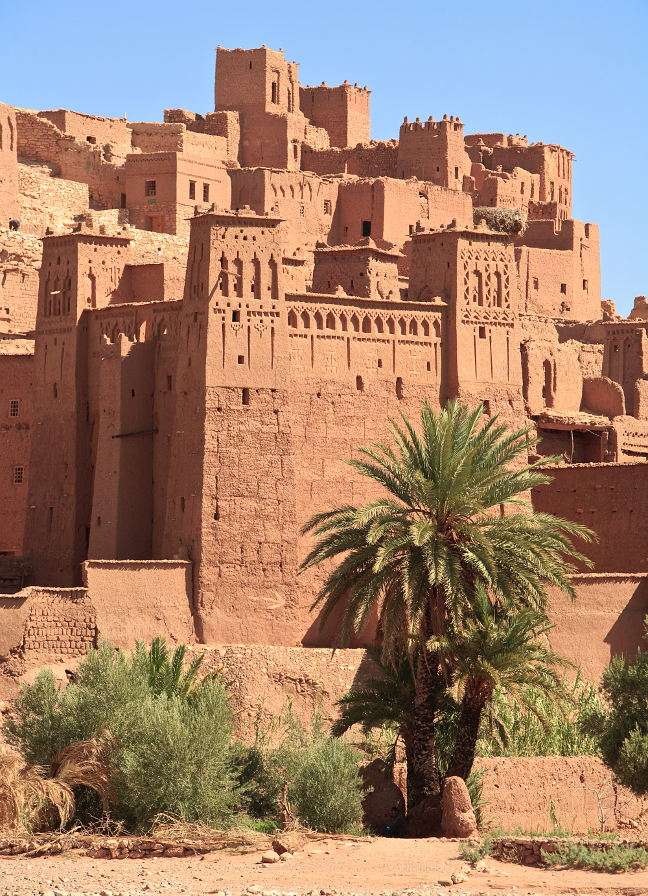 Aït Benhaddou befästningar (Marocko) pussel online från foto