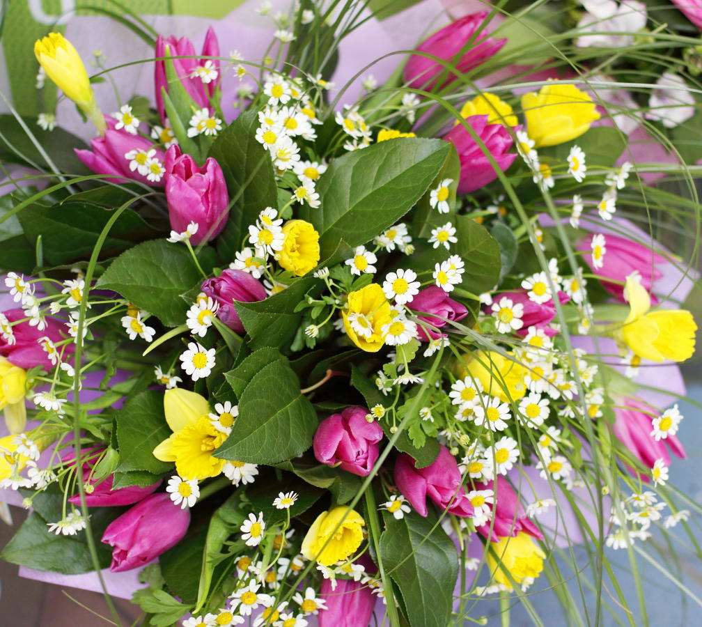 Μπουκέτο λουλούδια παζλ online από φωτογραφία