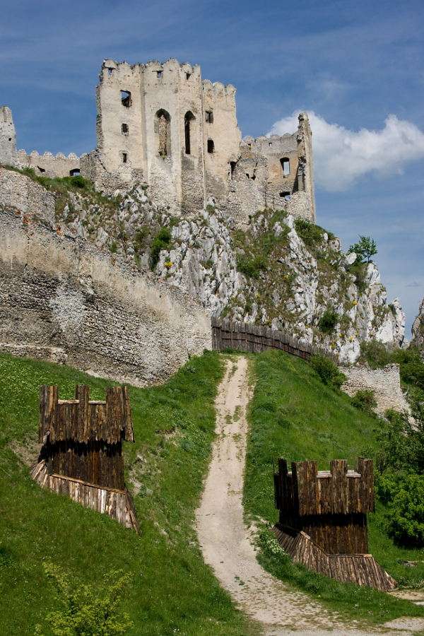 Castelo de Beckov (Eslováquia) puzzle online a partir de fotografia