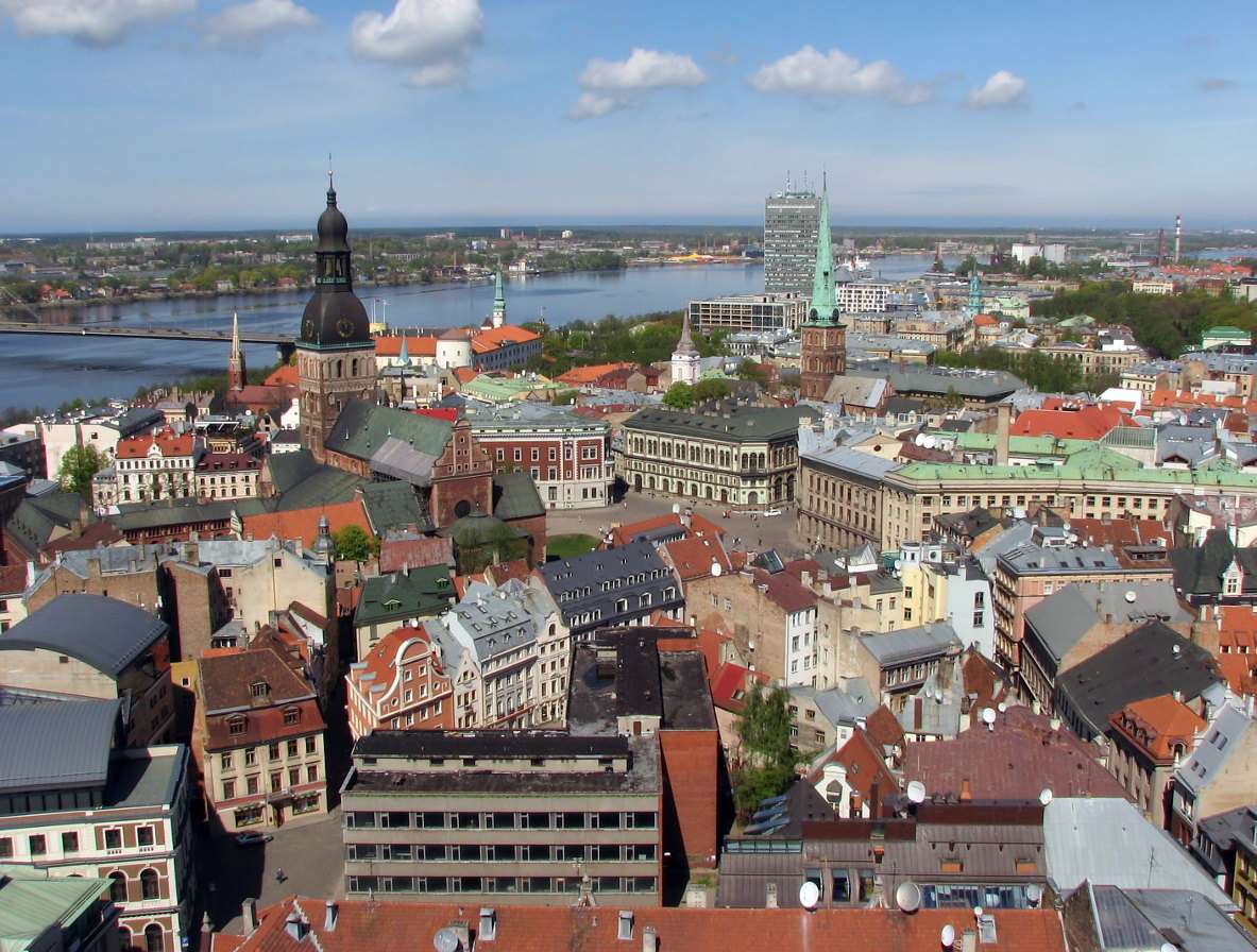 Gamla stan i Riga (Lettland) Pussel online