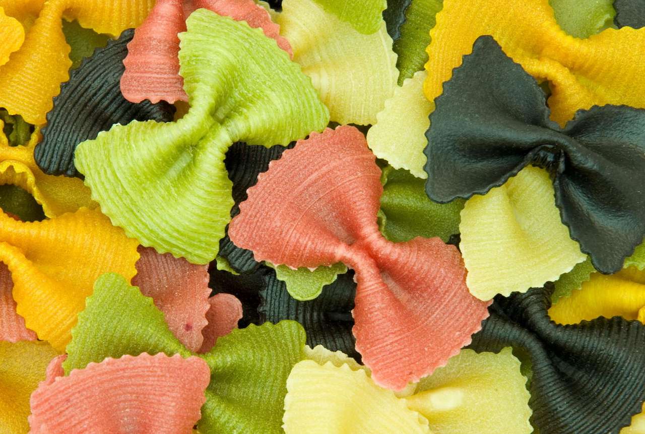 Colorful pasta bows online puzzle