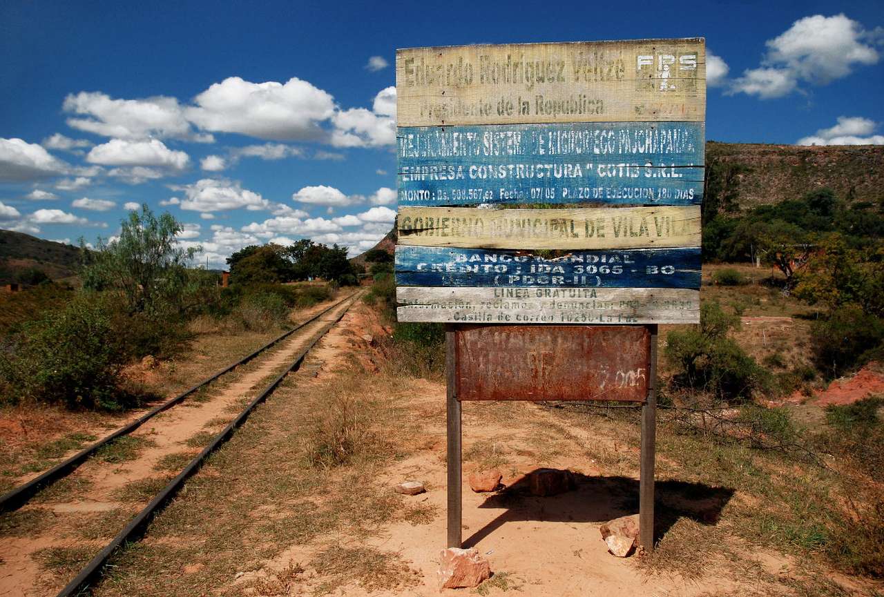 Information board (Bolivia) puzzle online from photo