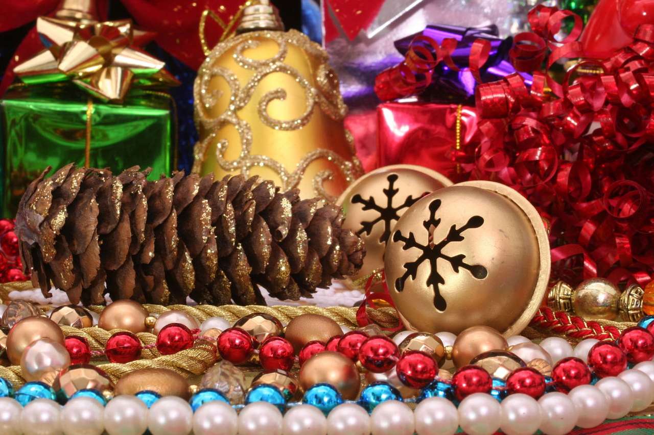 Χριστουγεννιάτικες διακοσμήσεις online παζλ