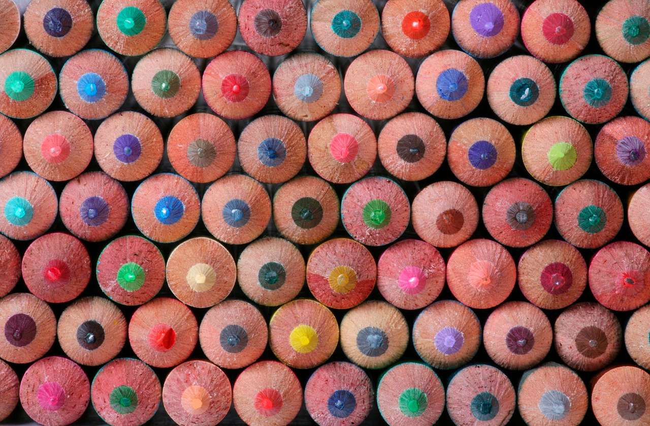 Lápices de colores puzzle online a partir de foto