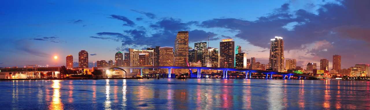 Panorama von Miami (USA) Online-Puzzle