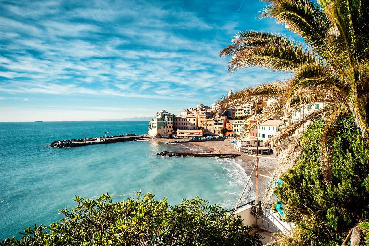 Bay in the town of Bogliasco (Italy) online puzzle