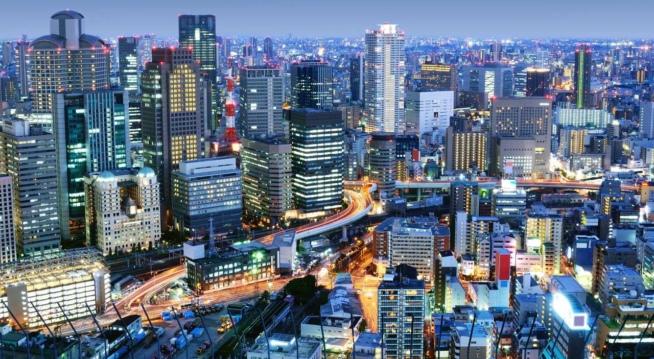 Umeda District in Osaka (Japan) puzzle online from photo