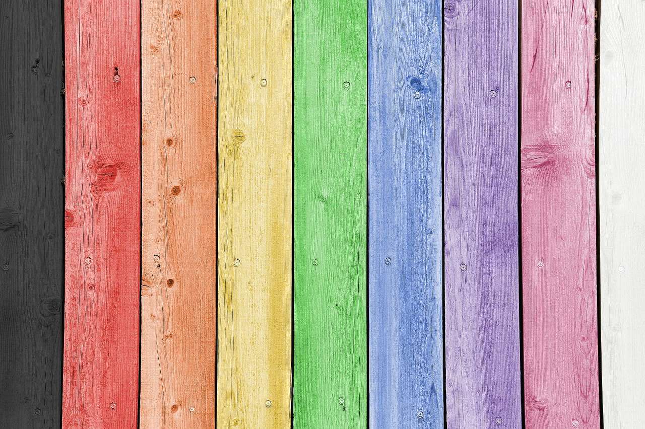 Regenboog patroon puzzel online van foto