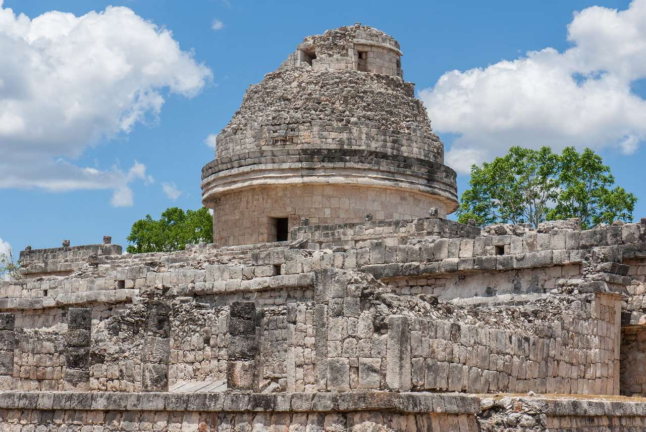 El Caracol, het oude observatorium (Mexico) puzzel online van foto