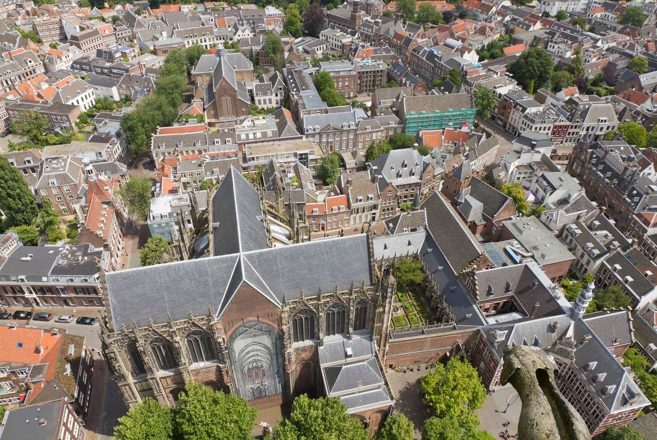 Utrecht: la vista desde la torre Dom (Países Bajos) puzzle online a partir de foto