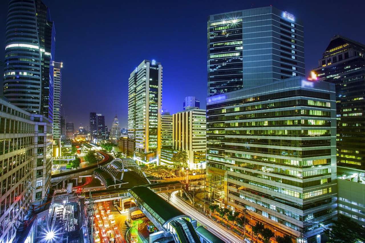 Străzile din Bangkok (Thailanda) puzzle online din fotografie