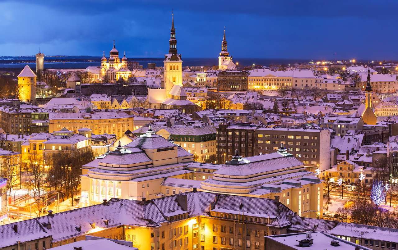 Città vecchia di Tallinn (Estonia) puzzle online