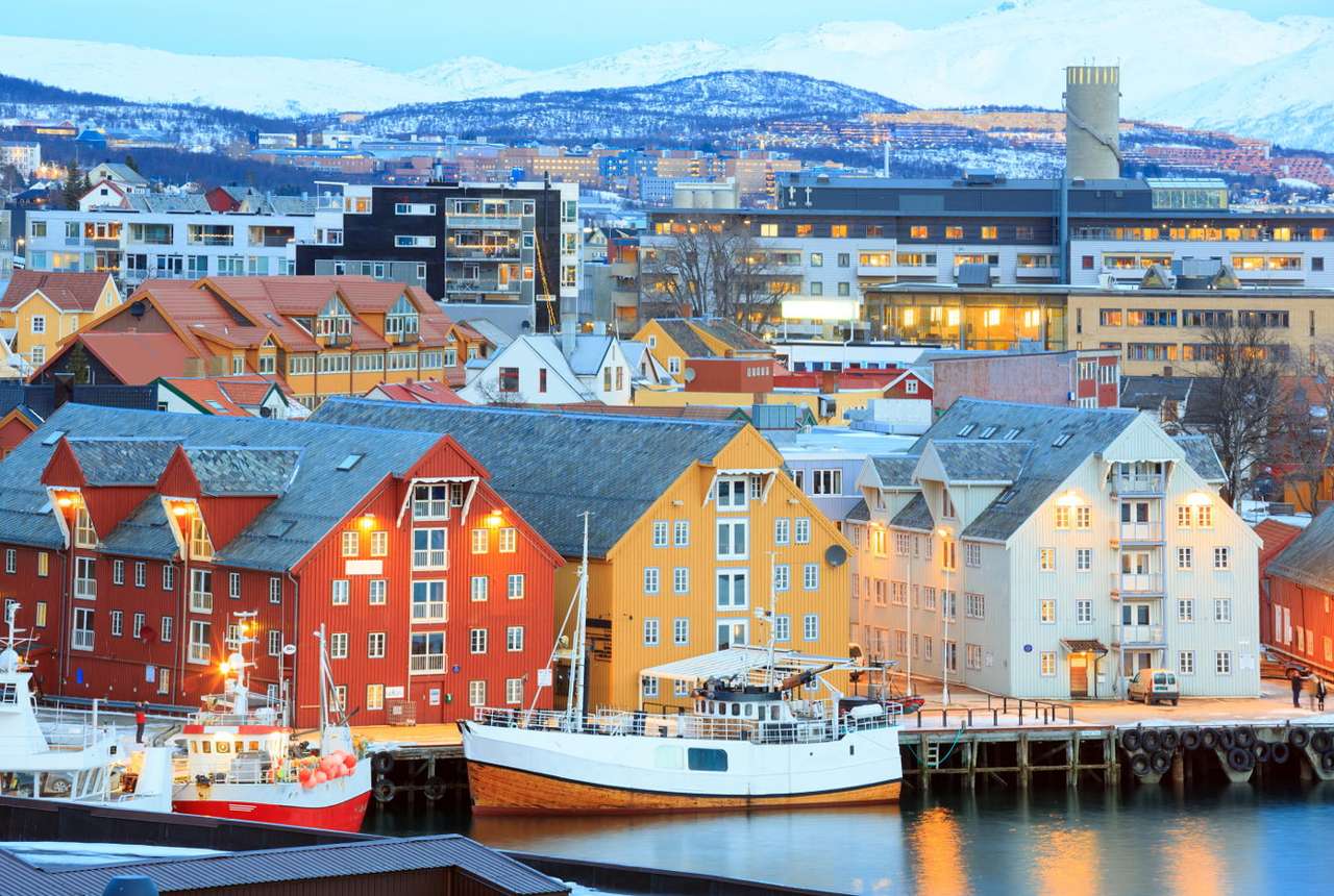 Hafen in Tromsø (Norwegen) Online-Puzzle