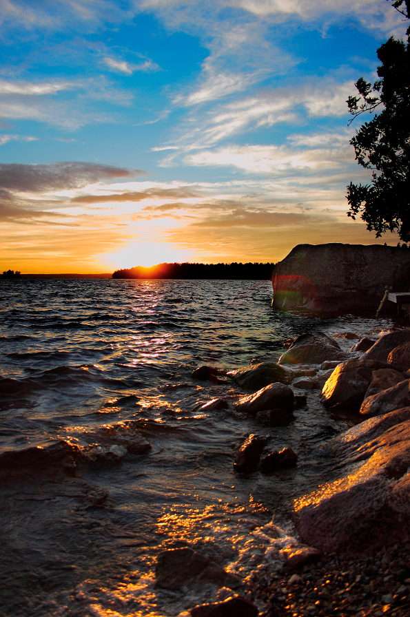 Lacul din Småland (Suedia) puzzle online din fotografie