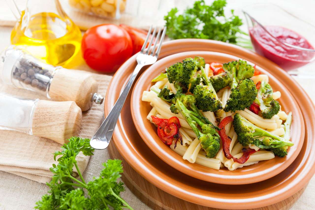 Pasta med broccoli Pussel online