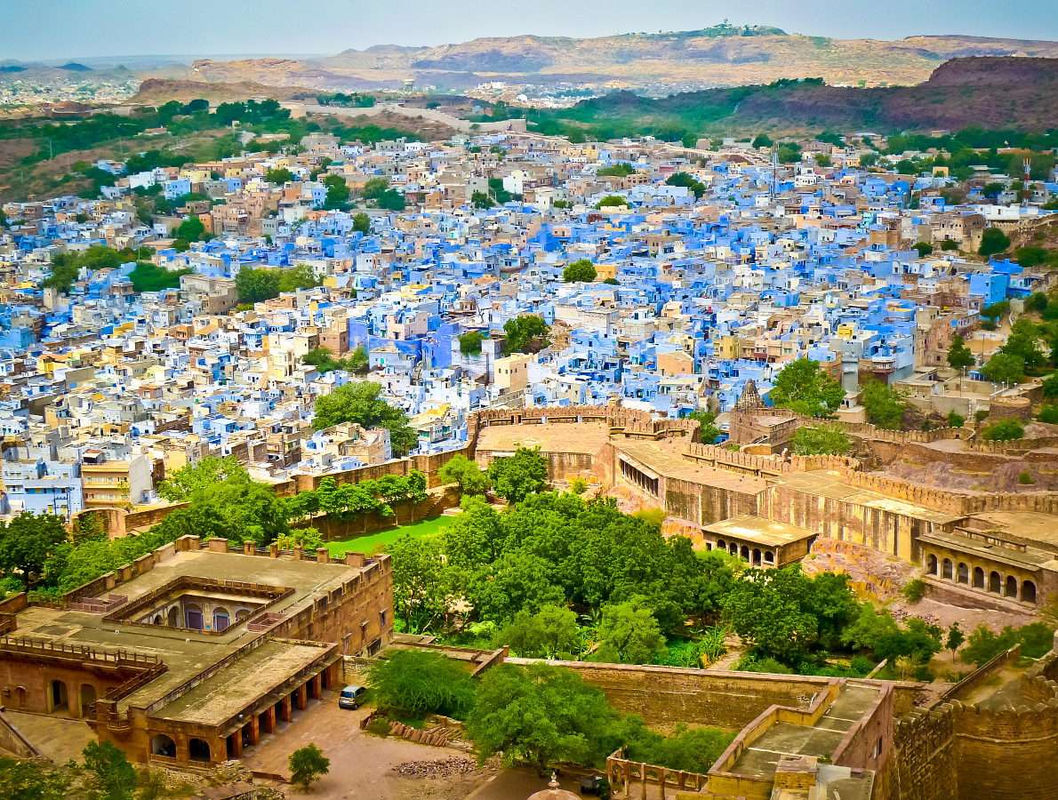 Widok Na Jodhpur Z Twierdzy Mehrangarh Indie EPuzzle Foto Puzzle