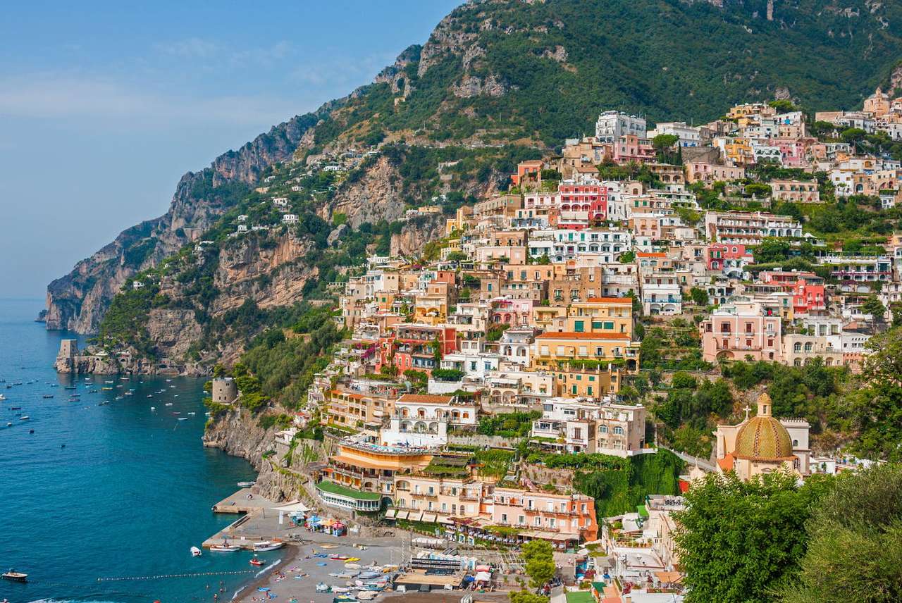 Panorama van Positano (Italië) online puzzel