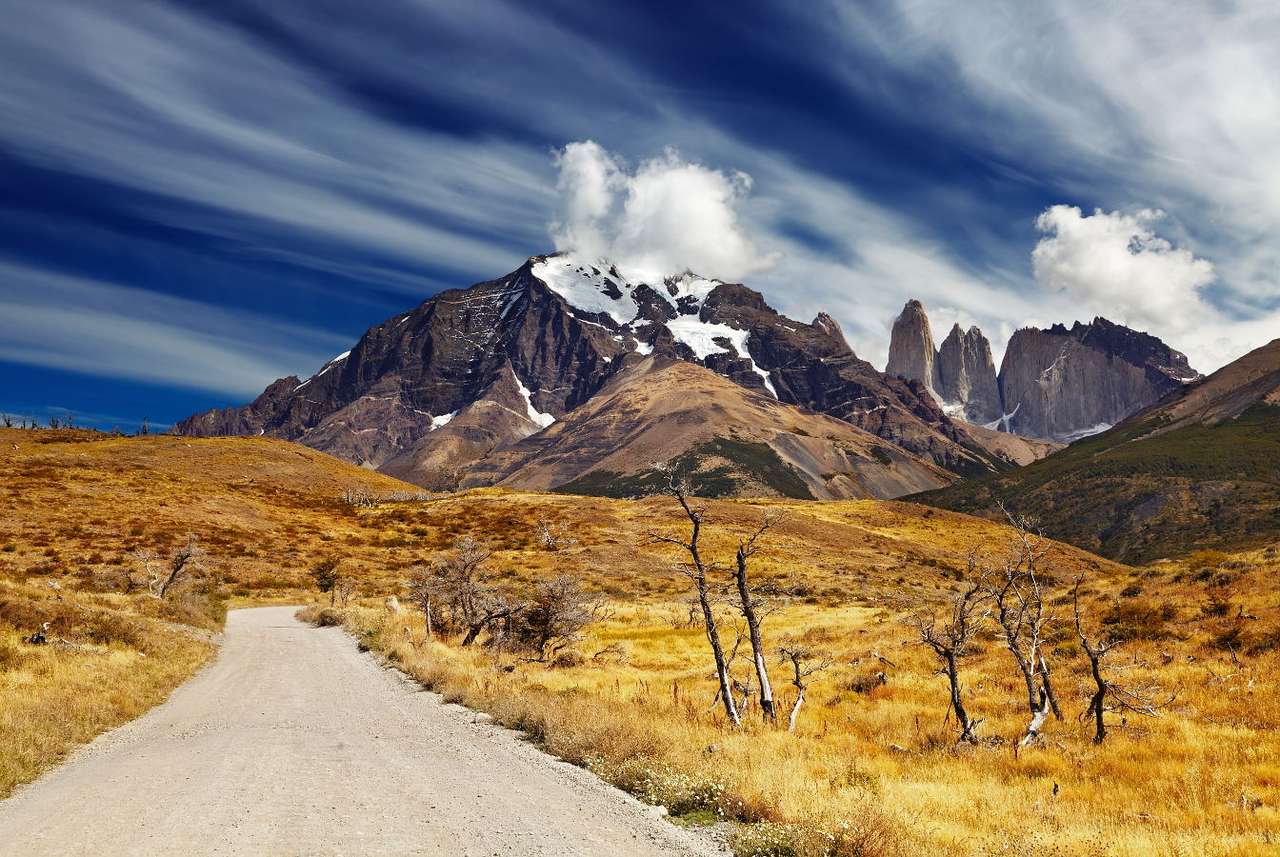 Национален парк Torres del Paine (Чили) онлайн пъзел от снимка