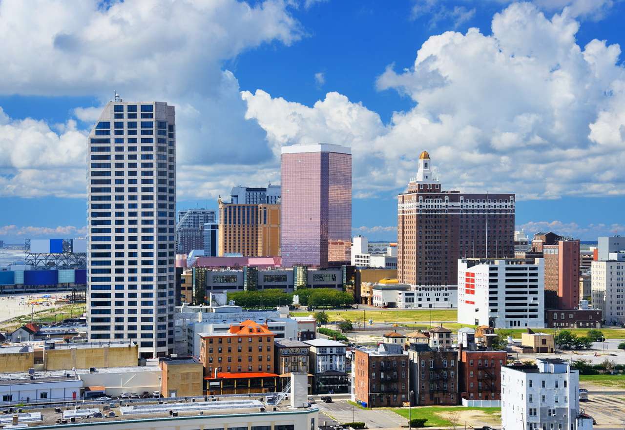 Високи сгради в Атлантик Сити (САЩ) онлайн пъзел от снимка