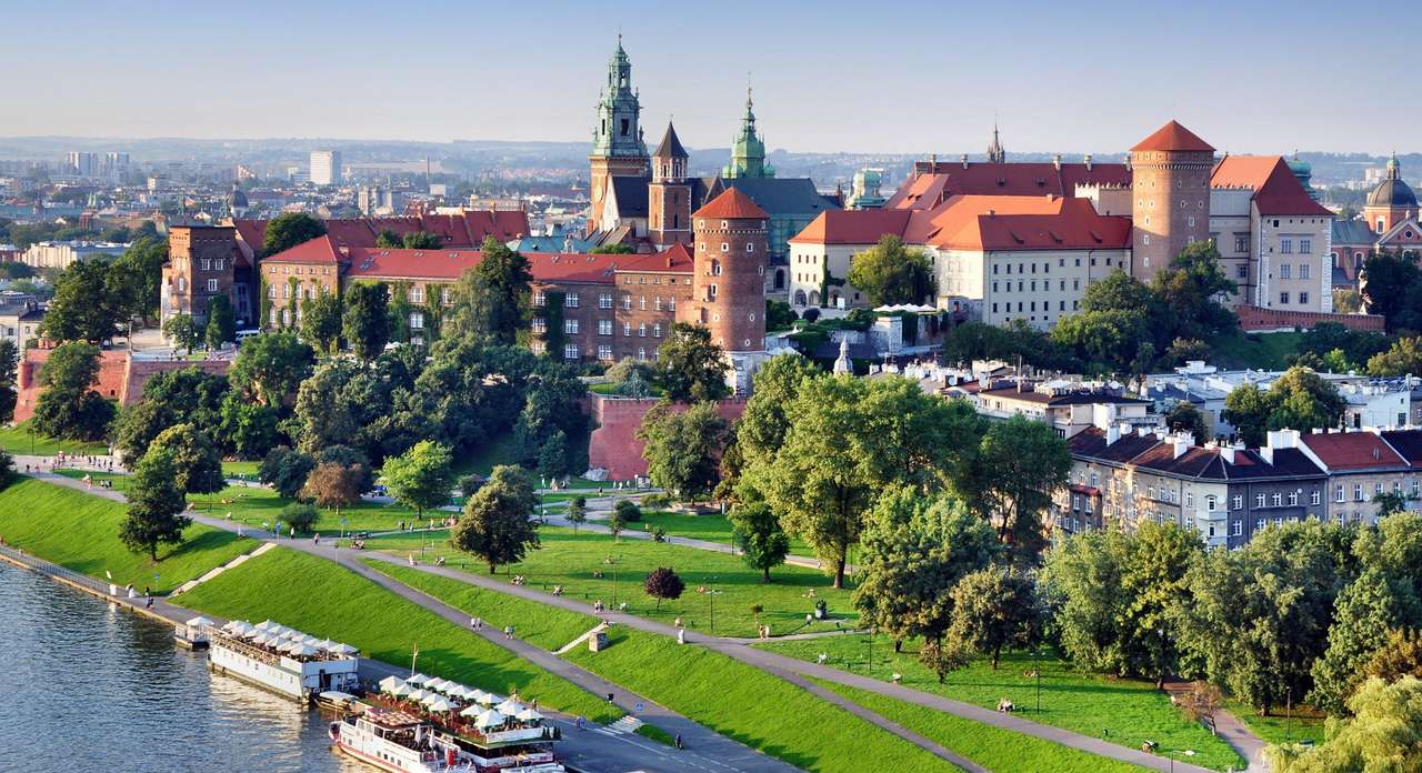 Кралският замък Вавел (Полша) онлайн пъзел от снимка