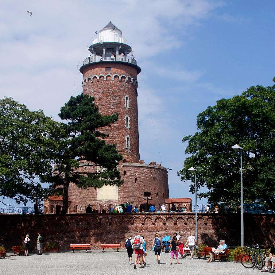Leuchtturm in Kołobrzeg (Polen) Online-Puzzle vom Foto