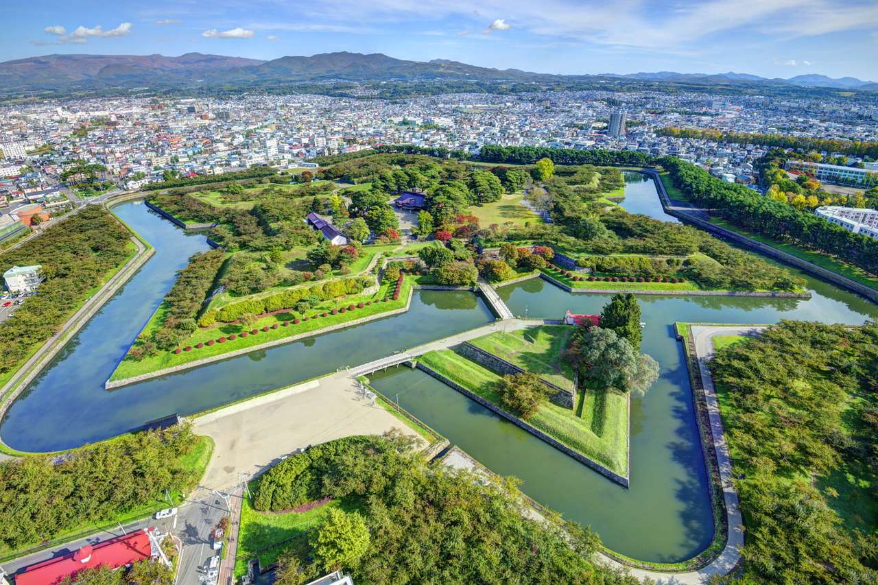 Cetatea Goryōkaku de pe Hokkaido (Japonia) puzzle online din fotografie