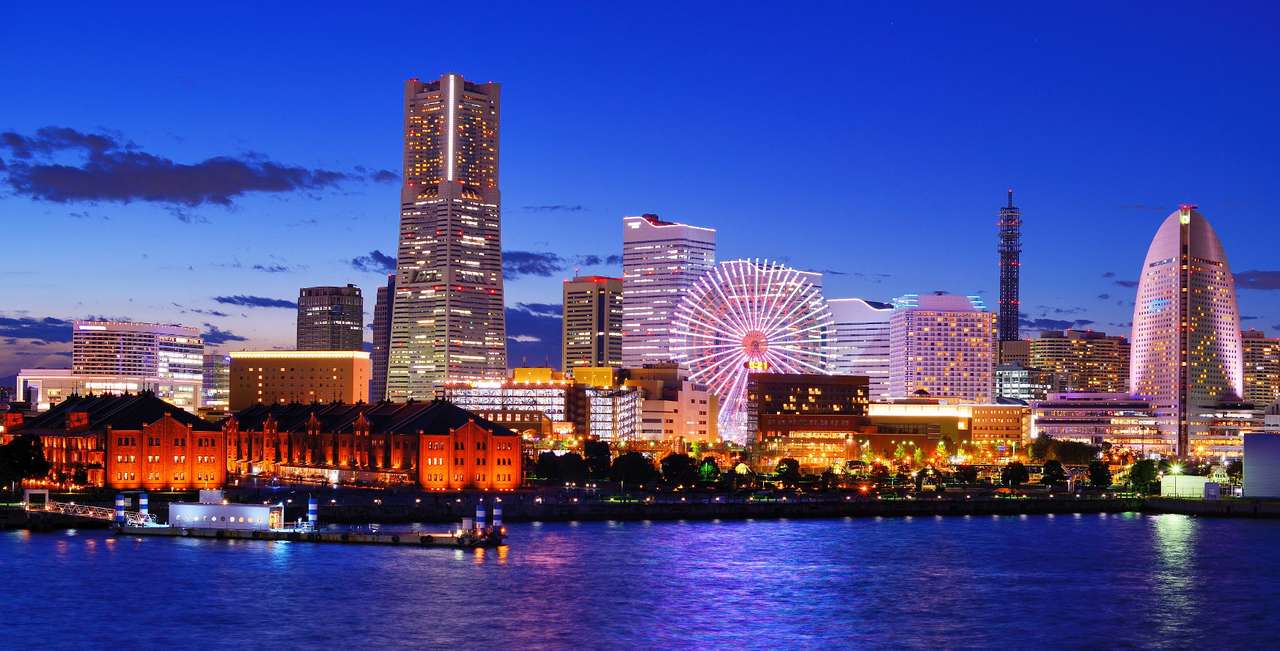 Minato Mirai i Yokohama (Japan) pussel online från foto