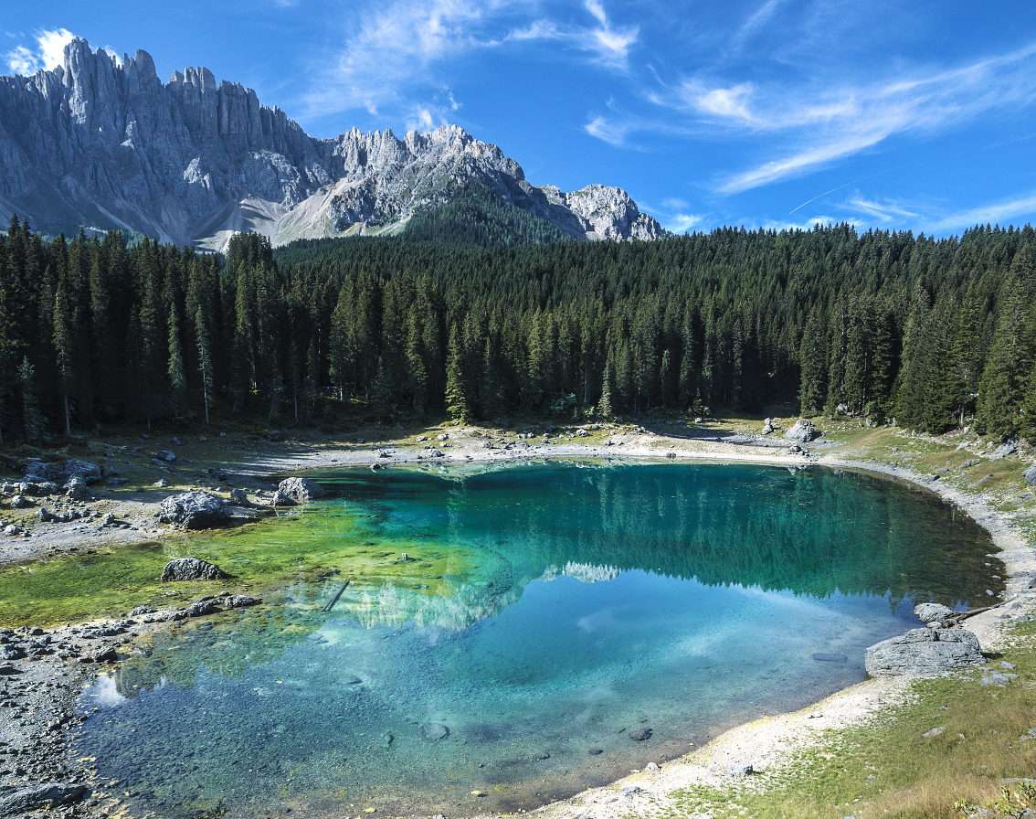 Jezero Carezza (Itálie) online puzzle