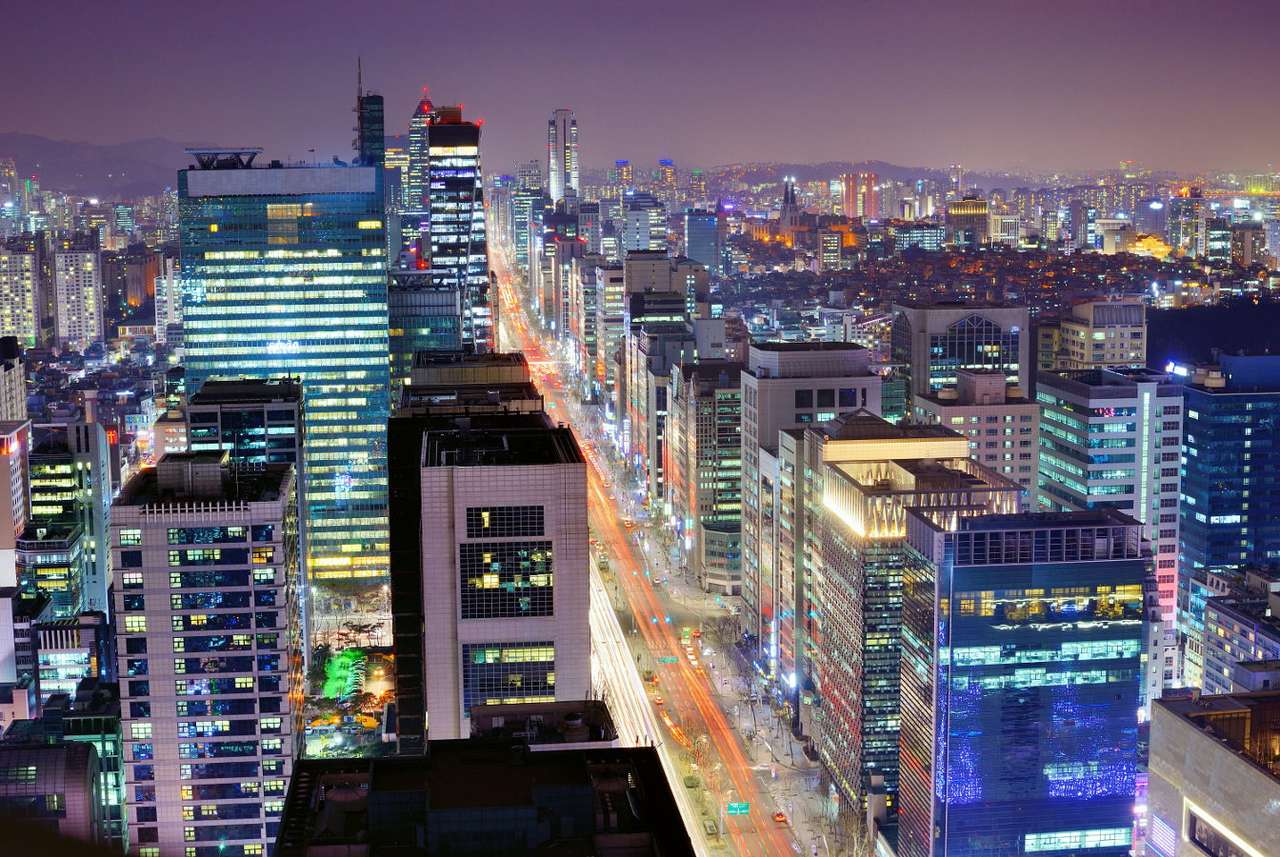 Gangnam-distriktet i Seoul (Sydkorea) Pussel online