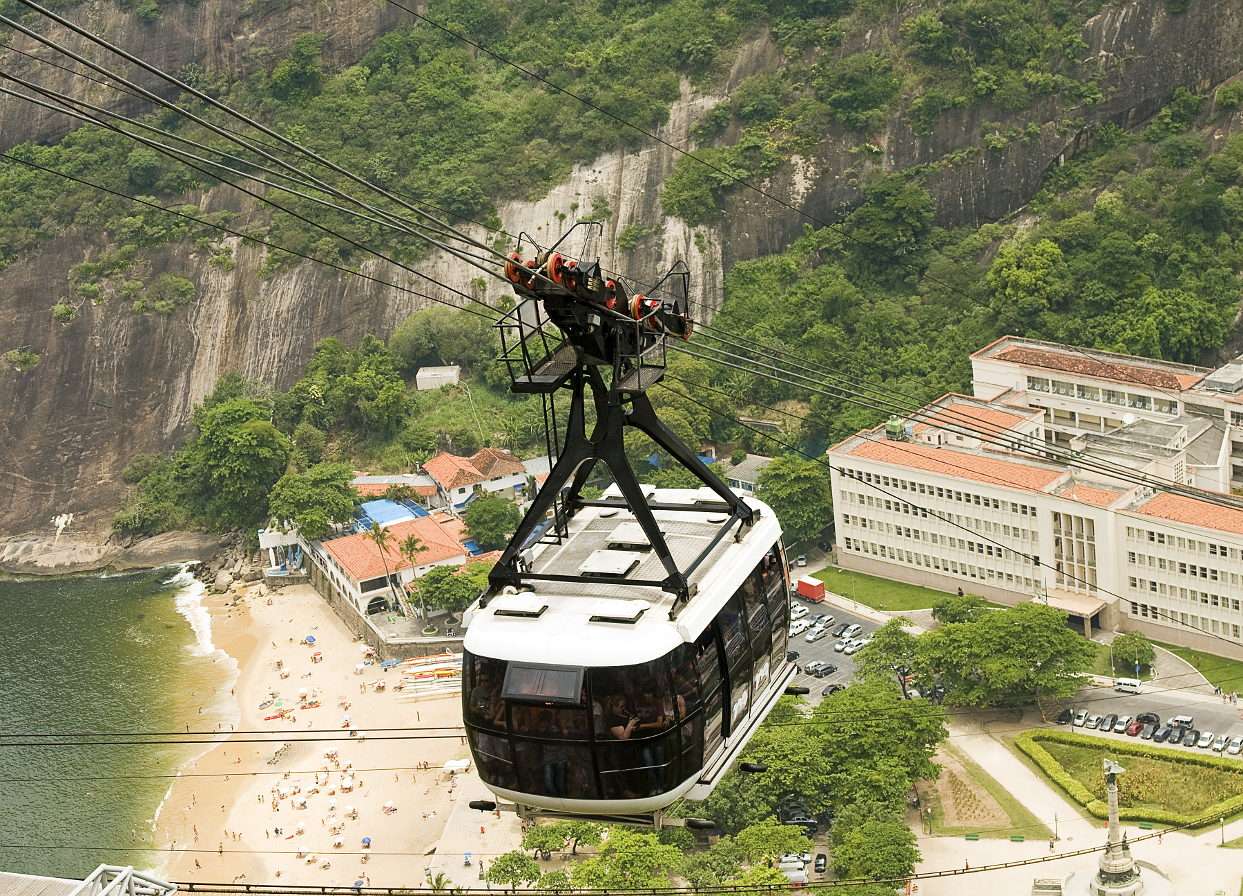 Sikló Rio de Janeiro (Brazília) felett puzzle fotóból