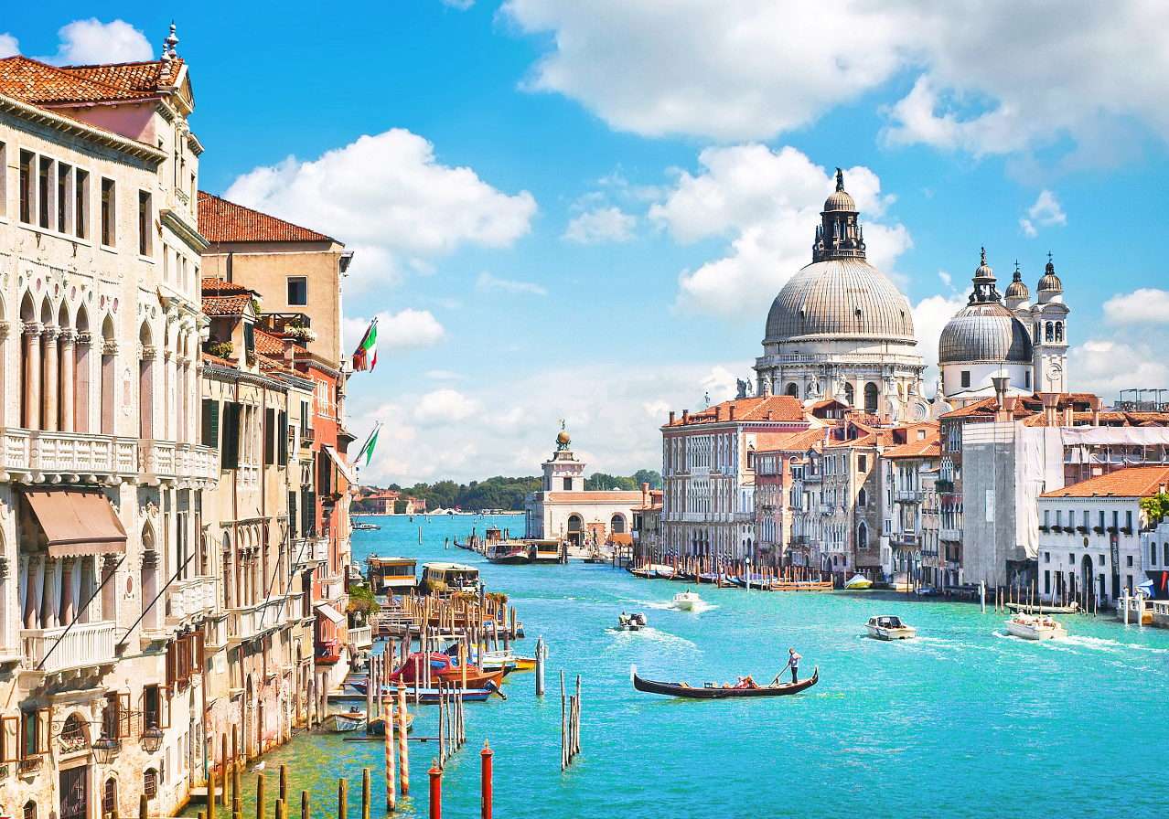 Basílica de Santa María de la Salud en Venecia (Italia) rompecabezas en línea