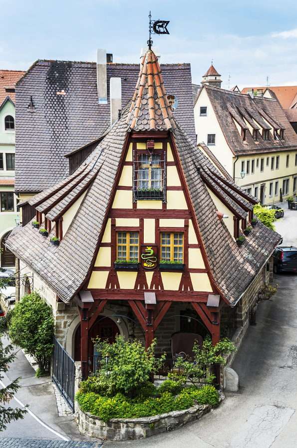 Old smithy in Rothenburg on der Tauber (Germany) puzzle online from photo
