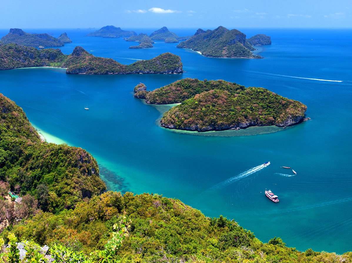 Национален морски парк Анг Тонг (Тайланд) онлайн пъзел