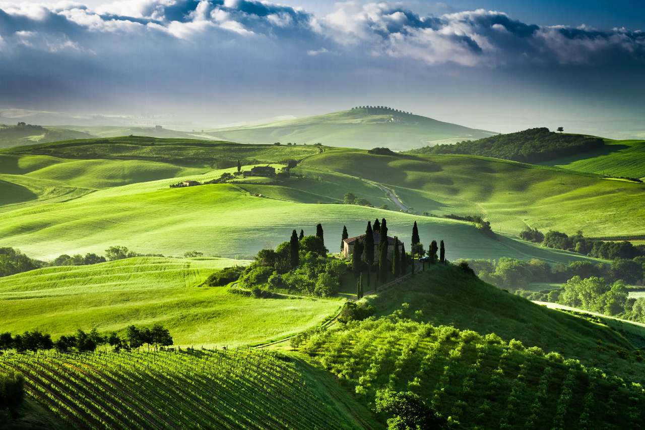 Val d’Orcia Valley (Italy) puzzle online from photo