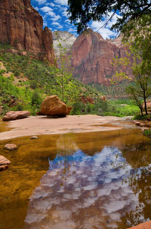 Smaragd-Pools im Zion-Nationalpark (USA) Online-Puzzle