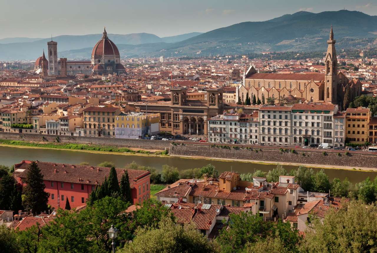 Florencie panorama (Itálie) puzzle online z fotografie