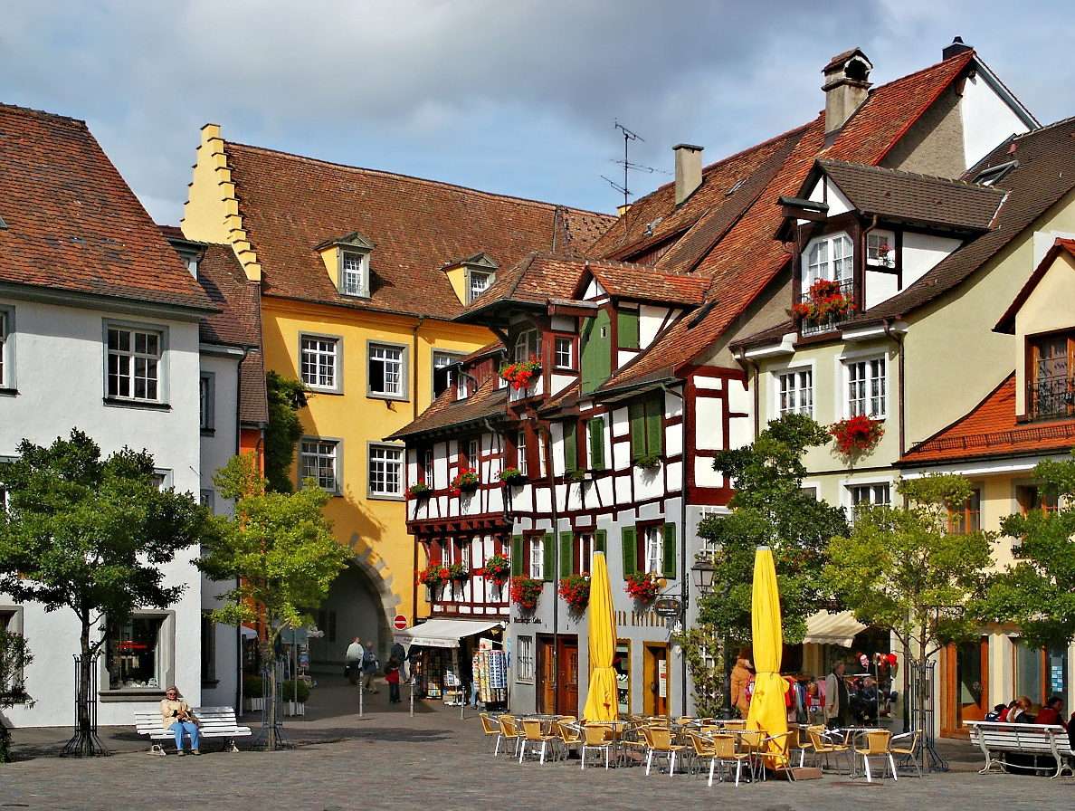 Rustige straat in Meersburg (Duitsland) online puzzel