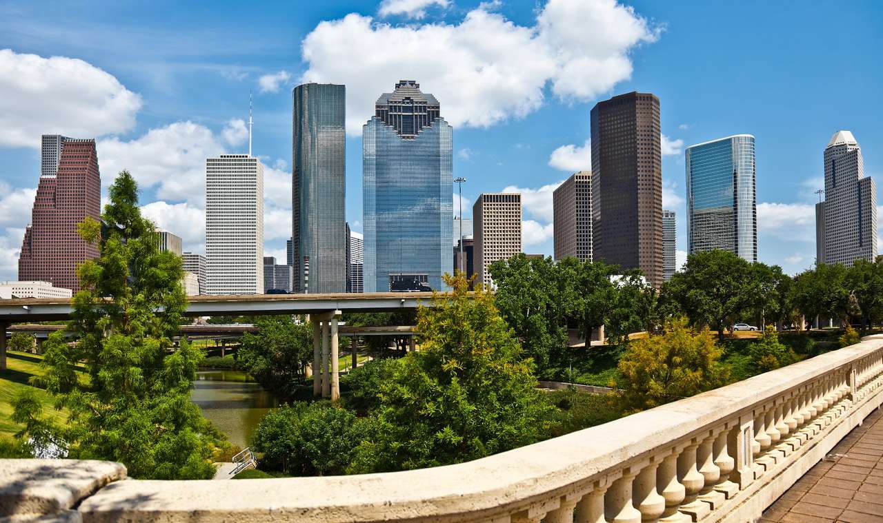 Skyscrapers in Houston (USA) online puzzle