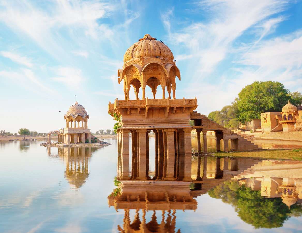 Den gyllene staden Jaisalmer (Indien) Pussel online