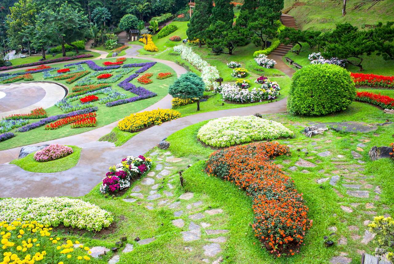 Jardines de Mae Fah Luang (Tailandia) puzzle online a partir de foto