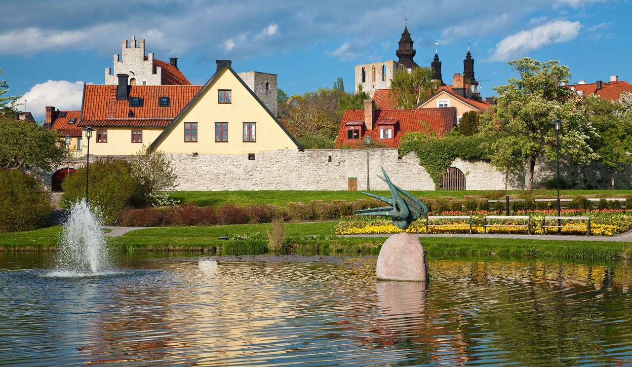 Πόλη του Βίσμπι (Σουηδία) online παζλ