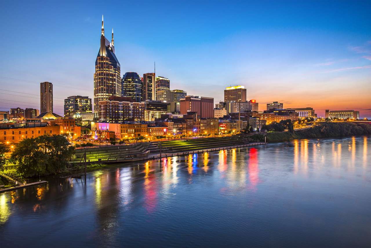 Panorama of Nashville (USA) puzzle online from photo